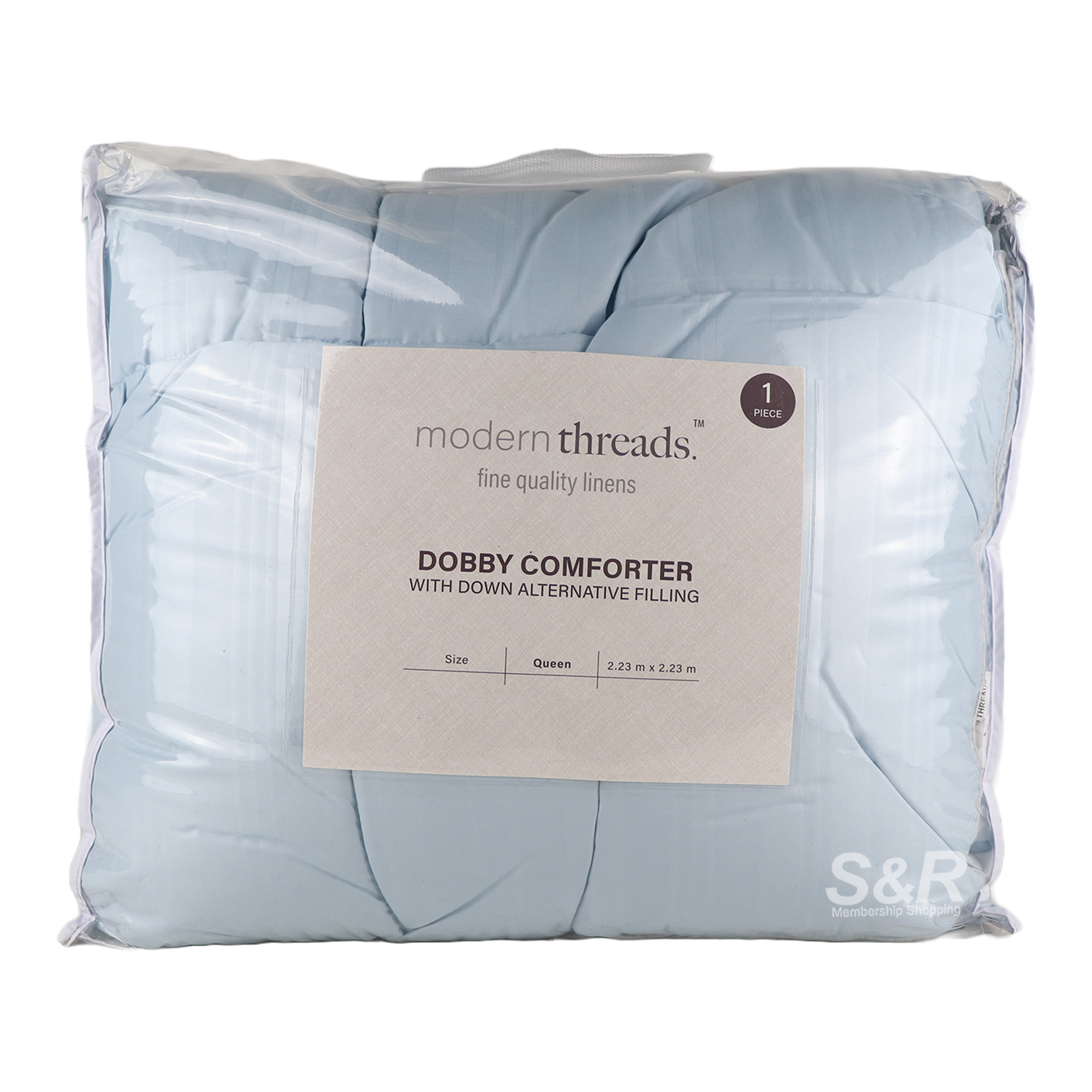 Modern Threads Blue Dobby Comforter Queen 1pc